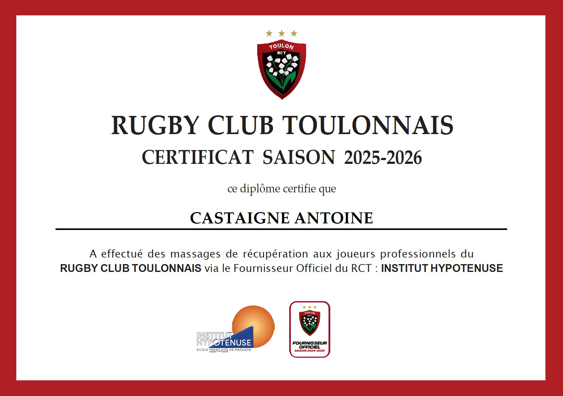 certificat rct 2025 26